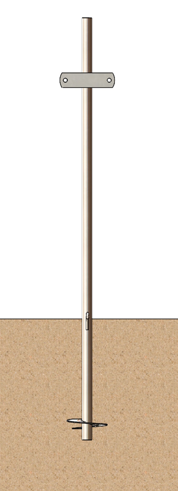 Foot H 1,20 cm 27 mm propeller
