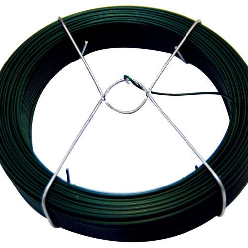 Plasticized iron wire