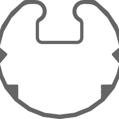 Aluminum tube for cloth winder